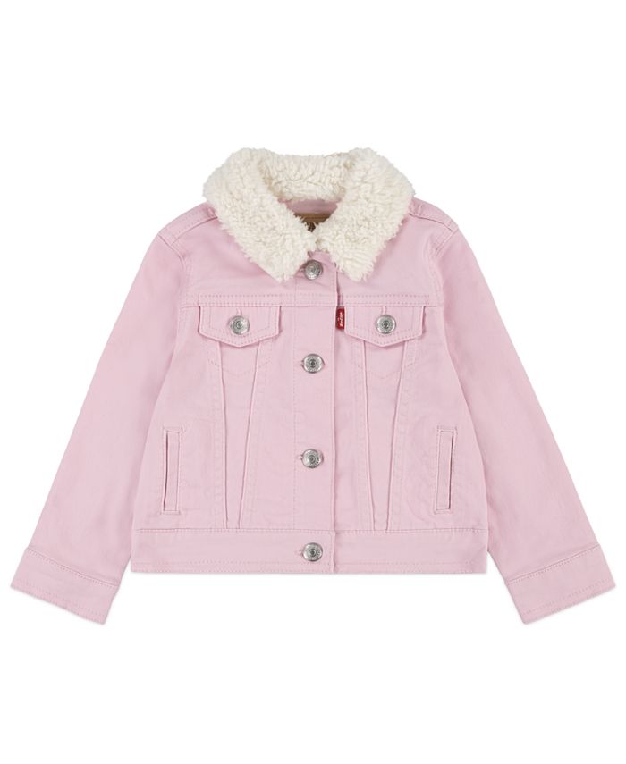 Levi s Baby Girls Sherpa Lined Trucker Denim Jacket Macy s