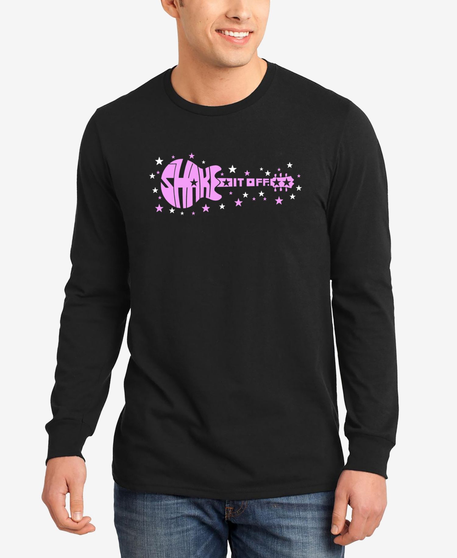 Men's Shake it Off Word Art Long Sleeve T-shirt