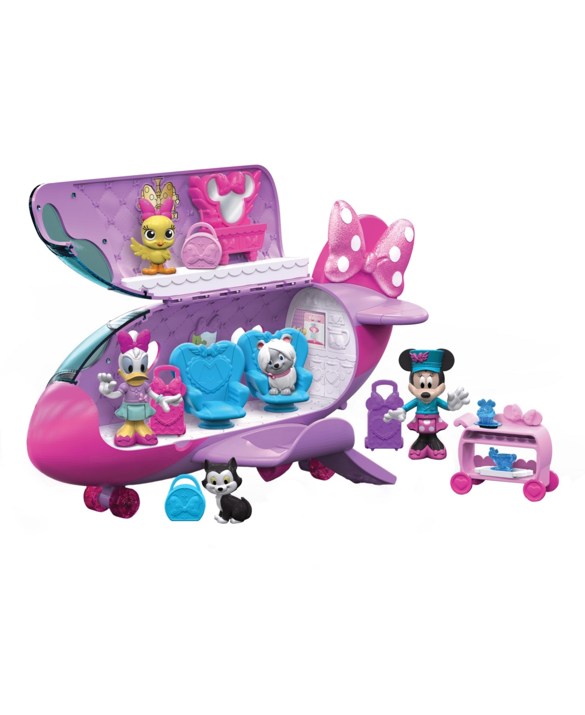 Shop Sesame Street Macy's Disney Junior Minnie Mouse Bow Liner Jet Toy Figures And Playset