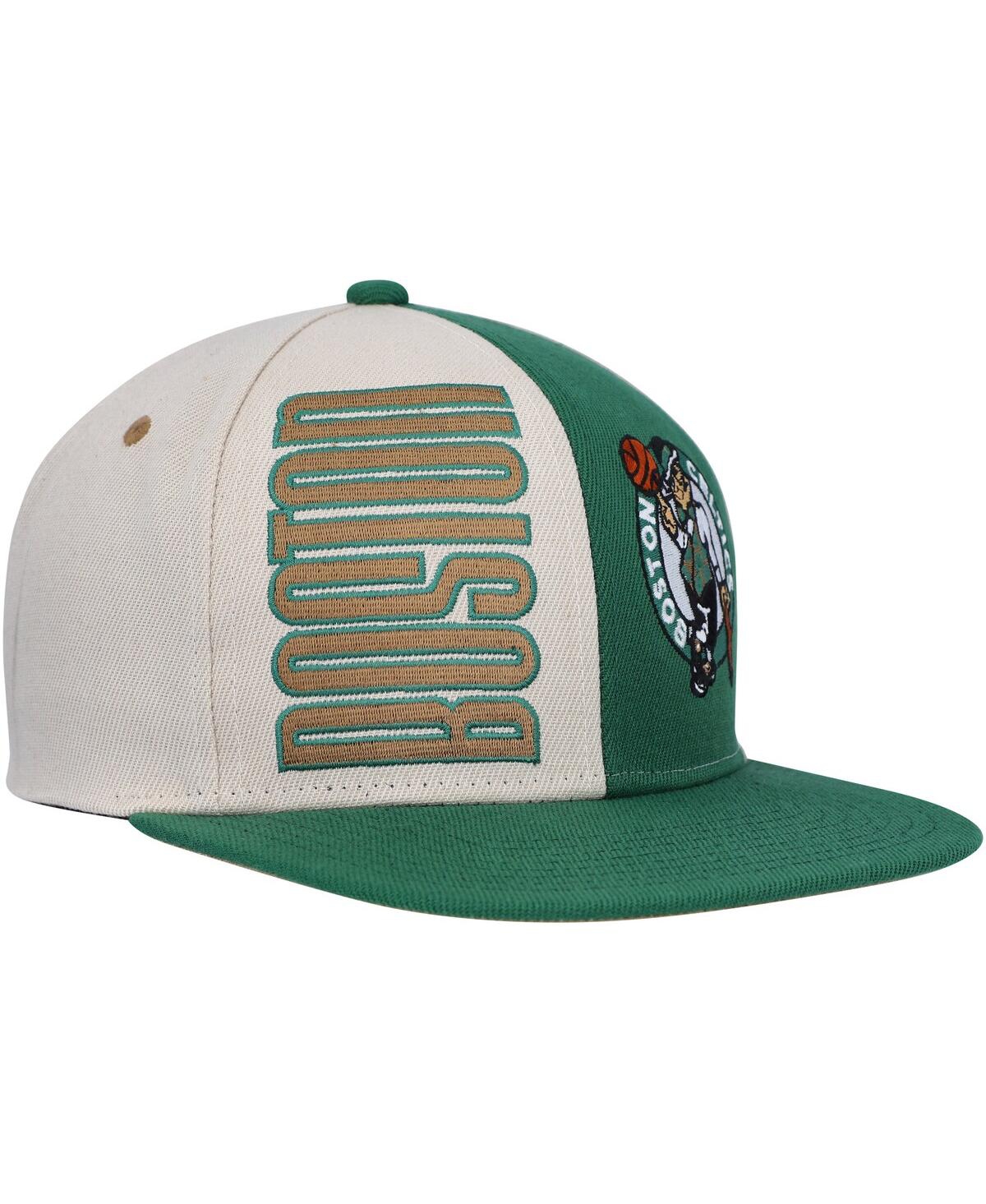 Mitchell & Ness Men's  Cream Boston Celtics Hardwood Classics Pop Snapback Hat In Cream