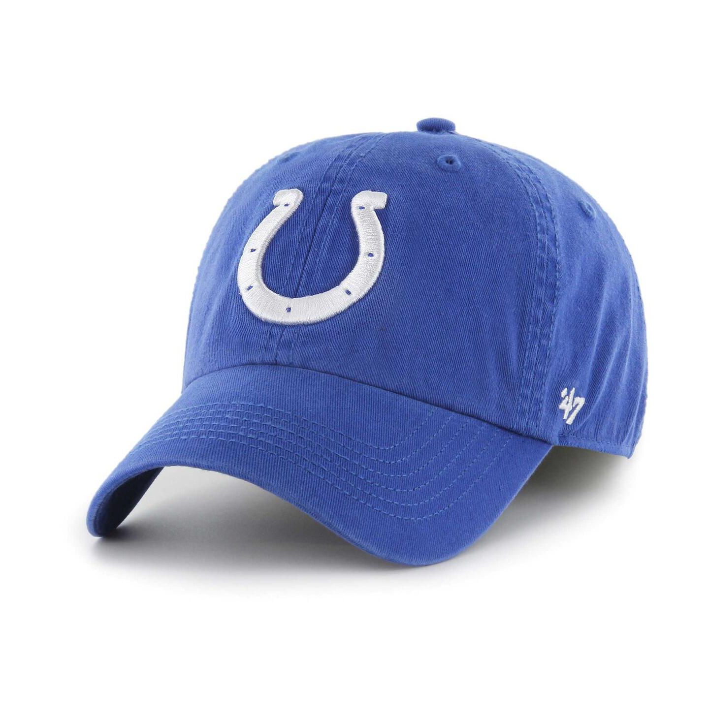 Мужская кепка '47 Brand Royal Indianapolis Colts Franchise Logo Fitted Hat — фото 2
