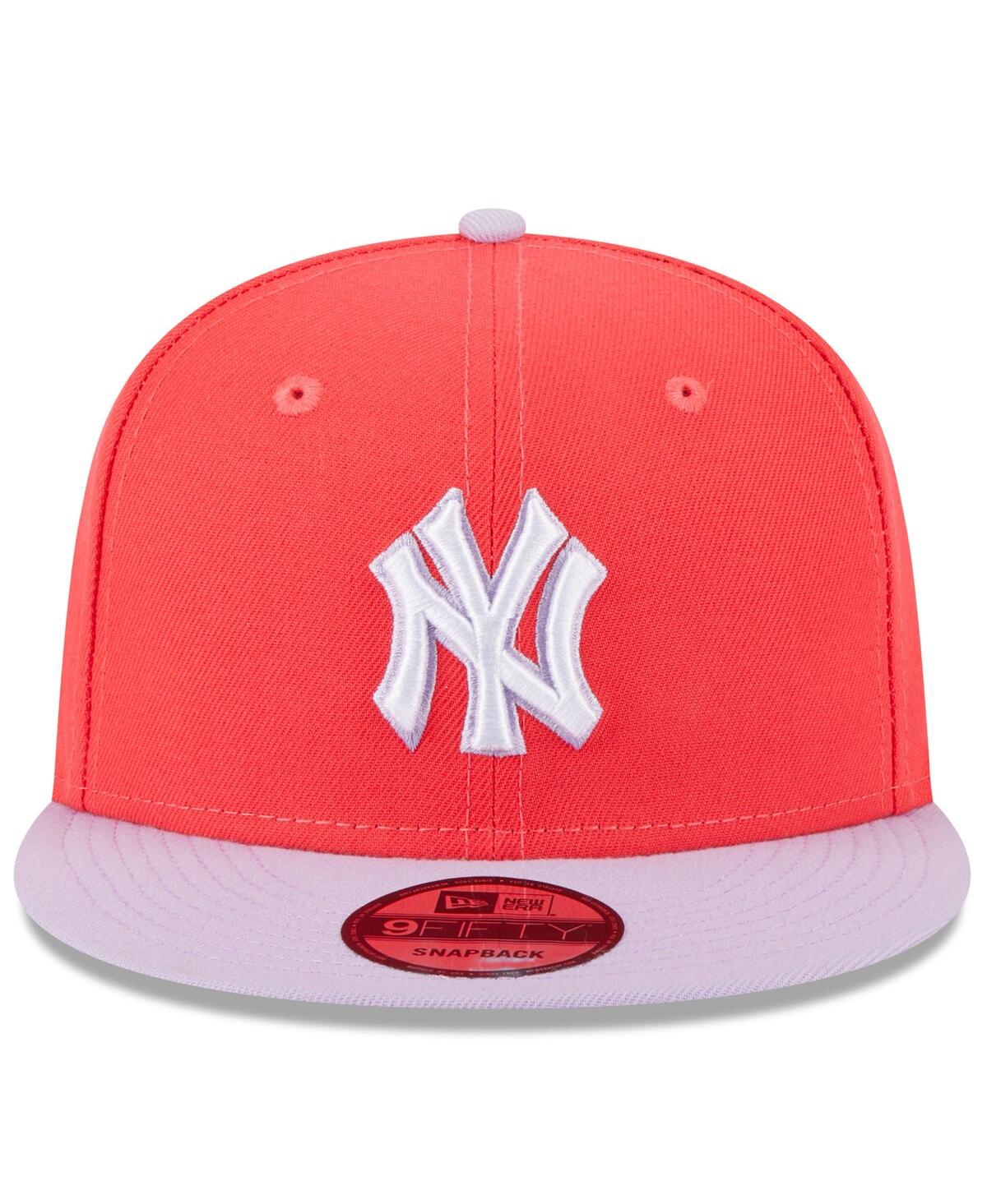 New Era Men's  Red, Purple New York Yankees Spring Basic Two-tone 9fifty Snapback Hat In Red,purple