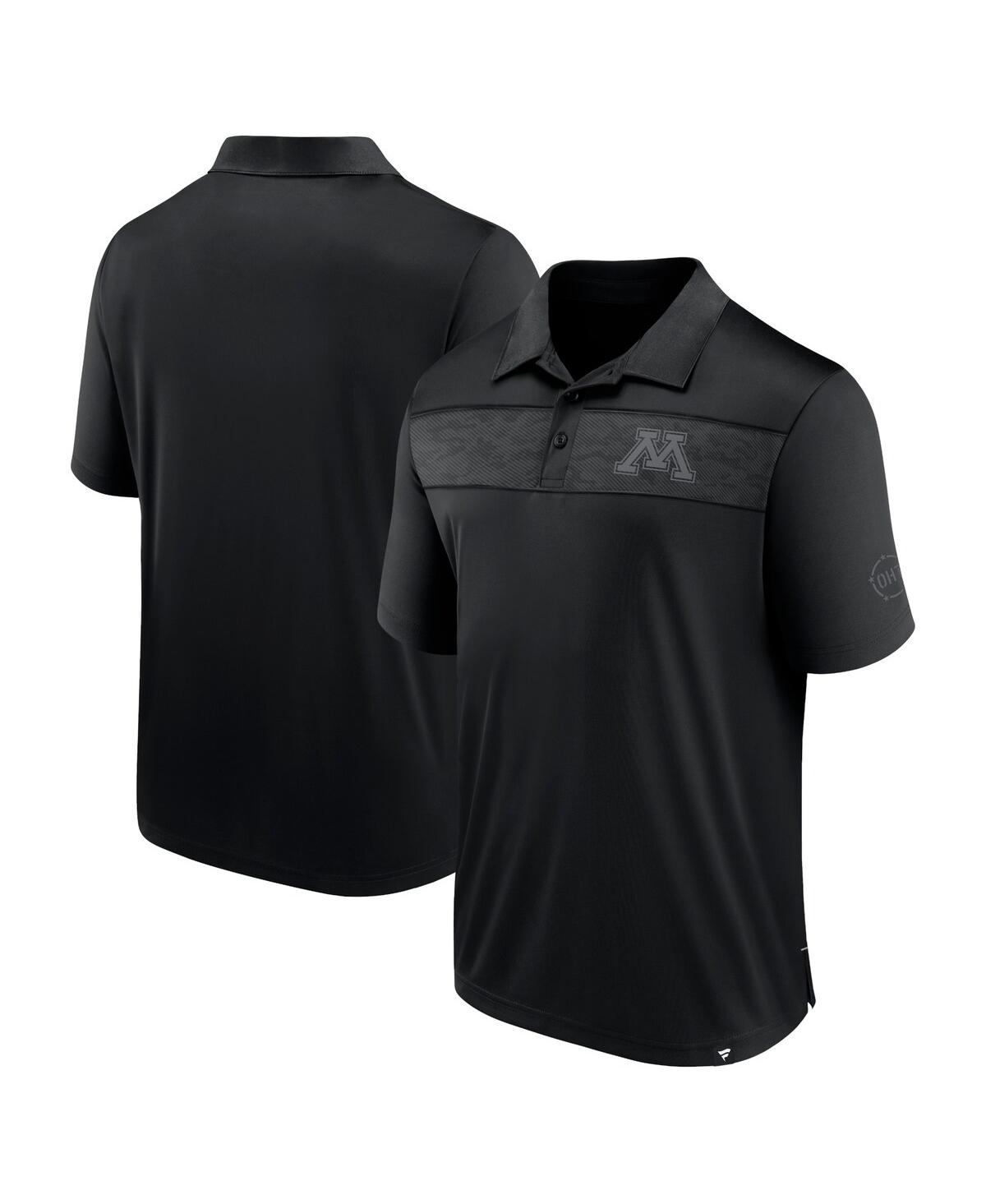 Shop Fanatics Men's  Black Minnesota Golden Gophers Oht Military-inspired Appreciation Polo Shirt