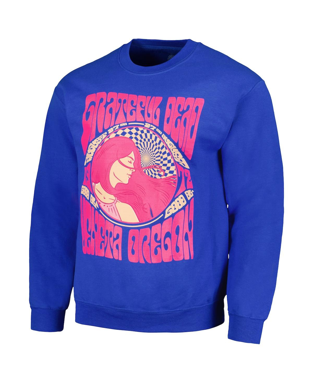 Shop Ripple Junction Men's And Women's  Royal The Grateful Dead Graphic Fleece Sweatshirt