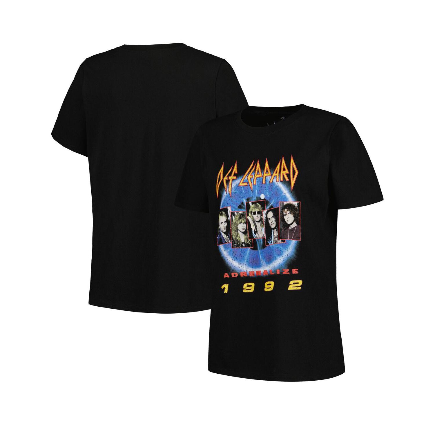 Women's Black Def Leppard Adrenalize 1992 Graphic T-shirt
