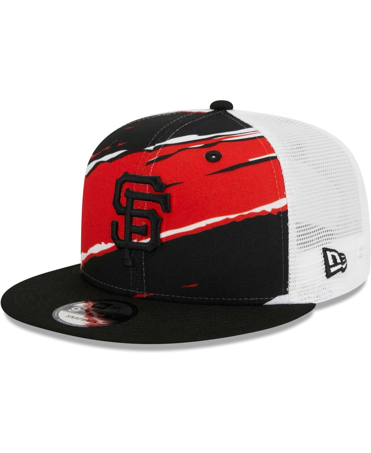 New Era Men's  Black San Francisco Giants Tear Trucker 9fifty Snapback Hat