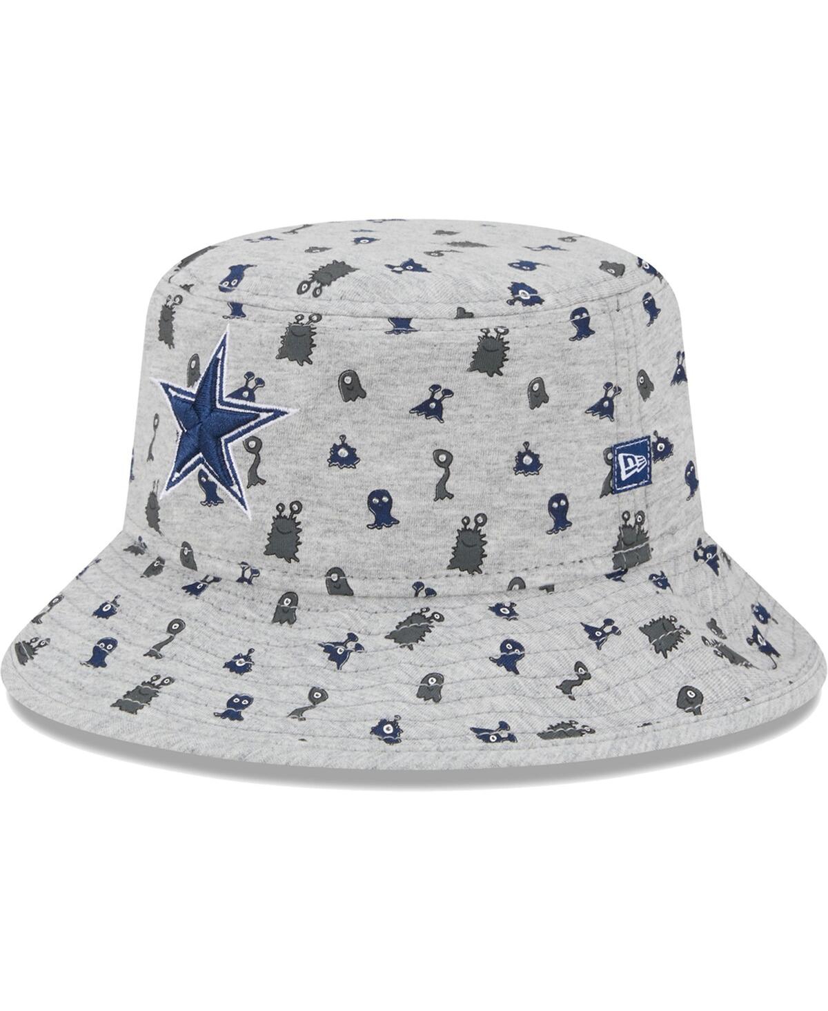 New Era Babies' Little Boys And Girls  Gray Dallas Cowboys Critter Bucket Hat