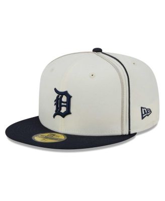 Men s New Era Cream Navy Detroit Tigers Chrome Sutash 59FIFTY Fitted Hat Macy s