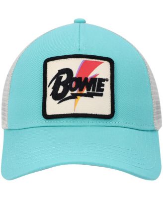 Men's  Teal, Cream David Bowie Valin Trucker Snapback Hat