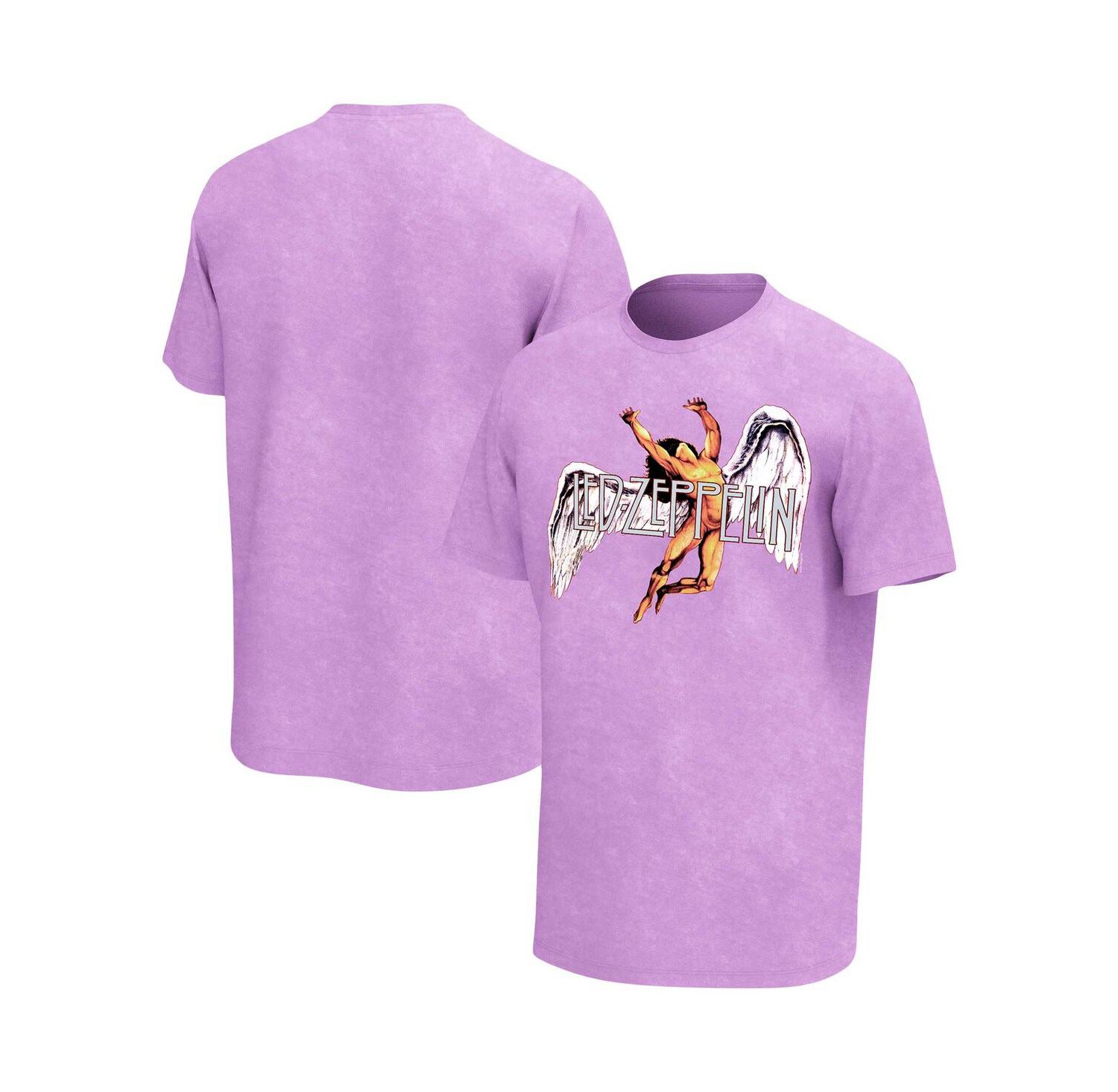 Men's Purple Led Zeppelin Icarus Washed Graphic T-shirt