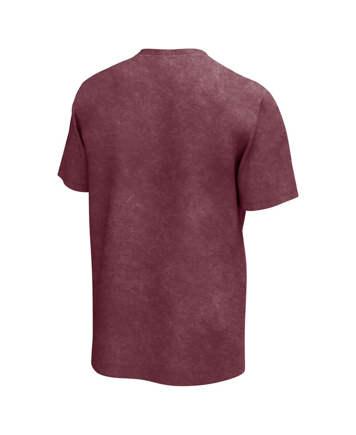 Philcos Men's Maroon David Bowie The Serious Moonlight Tour Washed Graphic T-shirt In Maroon
