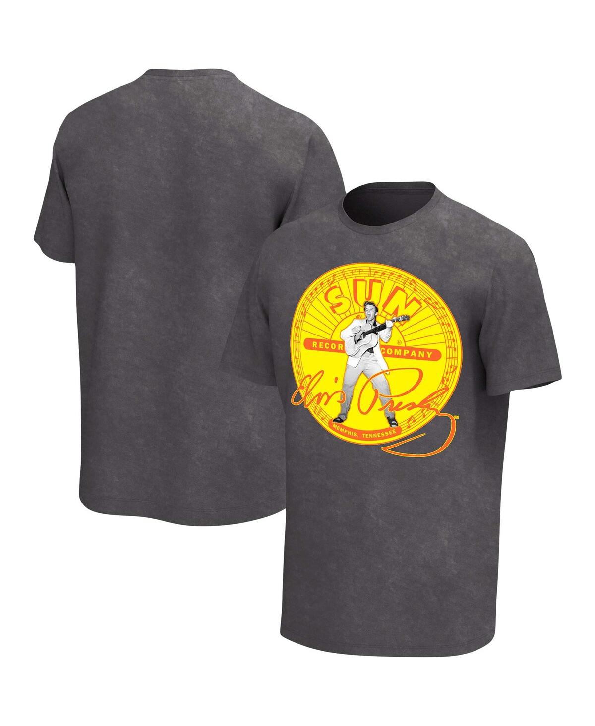 Shop Philcos Men's Black Sun Records Washed Graphic T-shirt