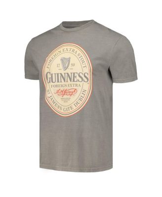 Men's Charcoal Guinness  Washed Graphic T-shirt