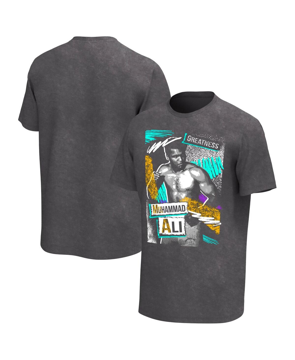 Shop Philcos Men's Black Muhammad Ali Retro Washed Graphic T-shirt