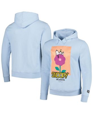 Men's Light Blue Peanuts Graphic Pullover Hoodie