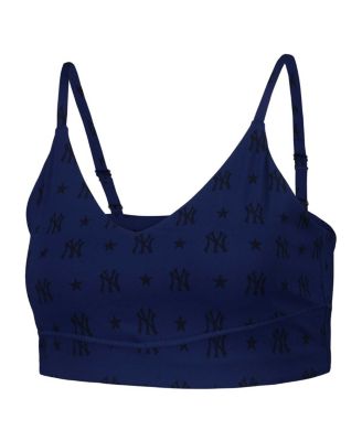 Women's Navy New York Yankees Active Bra