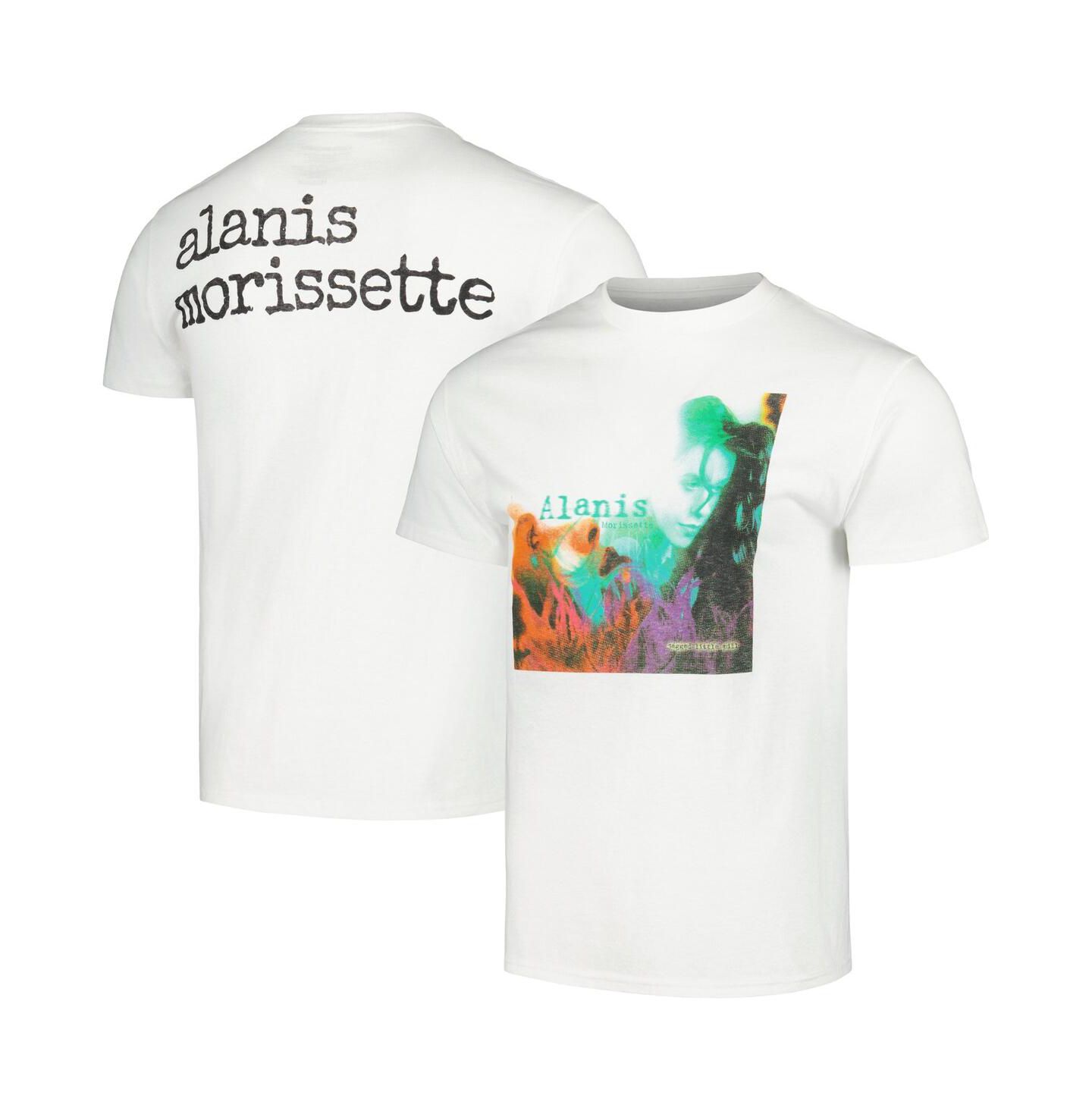 Мужская футболка Manhead Merch White Alanis Morissette Jagged Little Pill — фото 2