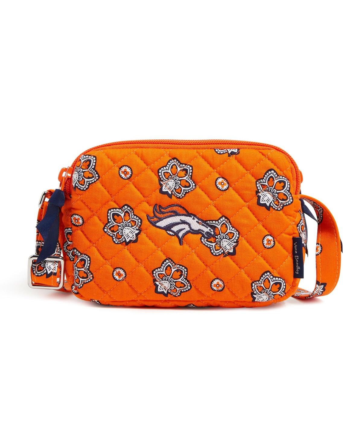 Vera Bradley Women's  Denver Broncos Small Stadium Crossbody Bag In Orange