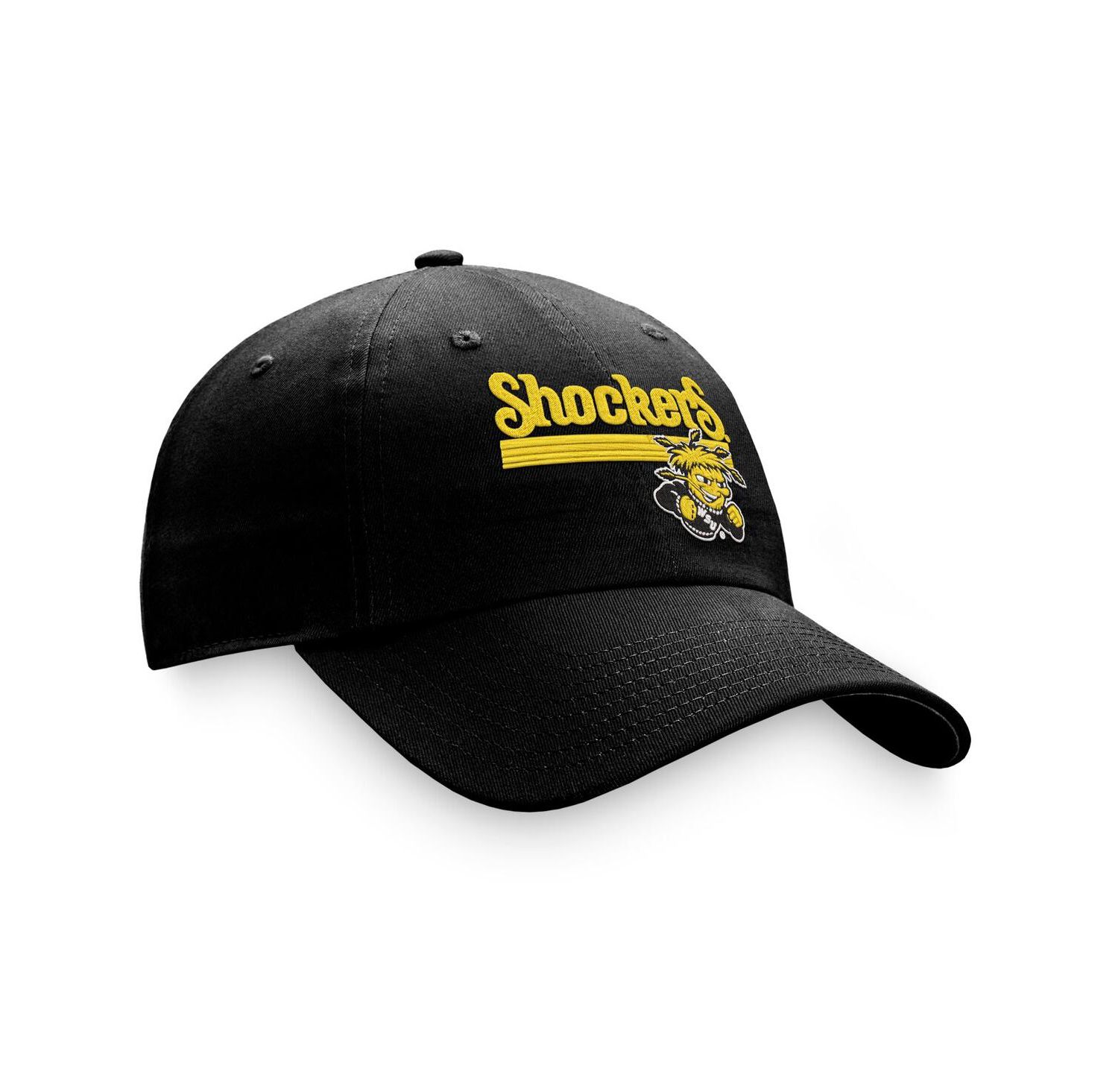 Men's Black Wichita State Shockers Slice Adjustable Hat