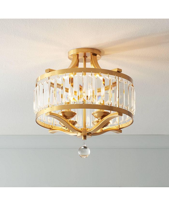 Possini Euro Design Vienna Full Spectrum Prava 16.50" Wide Brass and ...