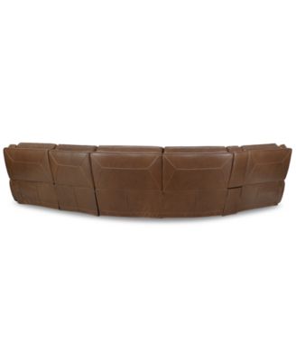CLOSEOUT! Hansley 5-Pc. Zero Gravity Leather Sectional with Power Recliner and Chaise, Created for Macy's