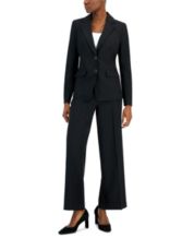  Women's 3 PC Business Suit for Work Professional Peak Lapel  Blazer Pants Suits Set Office Lady Suit Black XS : Clothing, Shoes & Jewelry