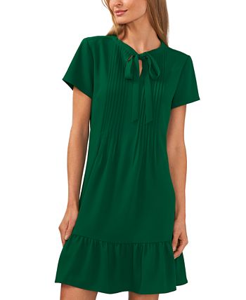Cece bow neck short sales sleeve dress