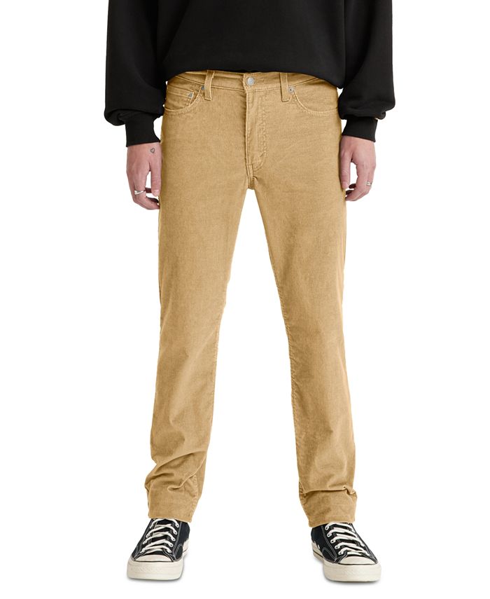 Regular Fit Corduroy Pants - Brown - Men