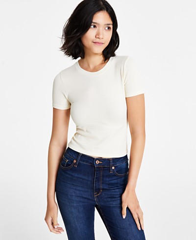 Calvin Klein Logo T-Shirt - Macy\'s Jeans V-Neck