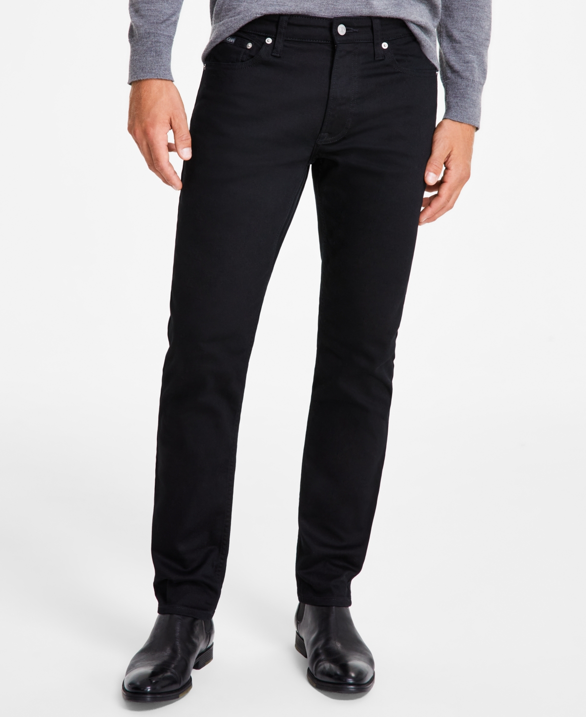Calvin Klein Men's Slim Fit Stretch Jeans - Forever Black