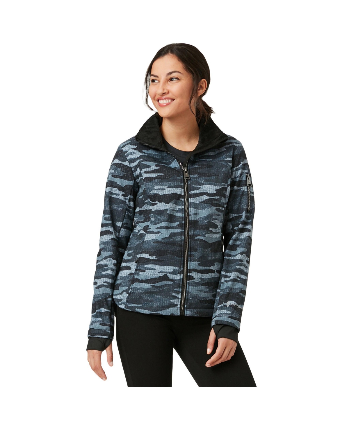 Women's Shale Super Softshell Jacket - Black camo