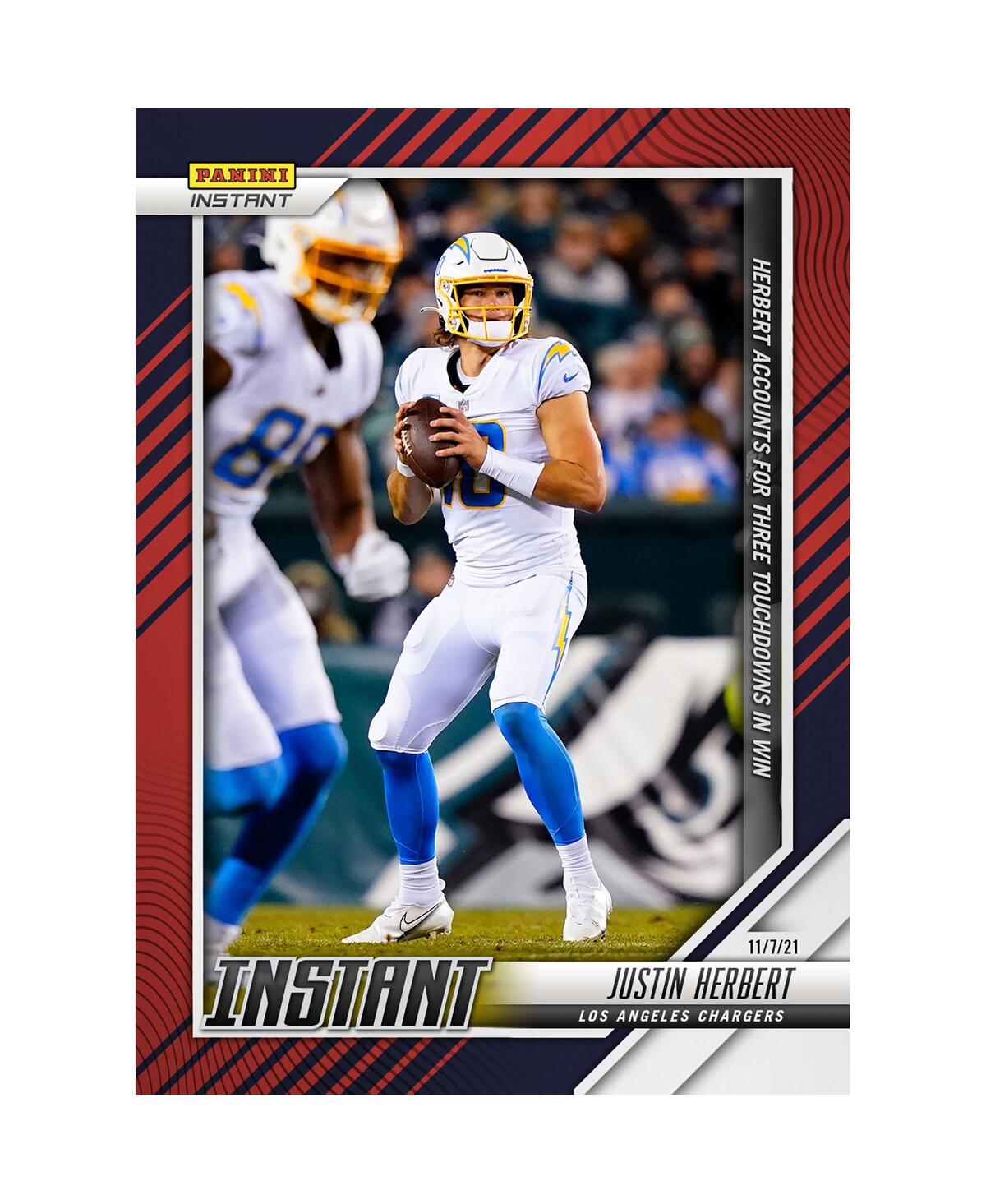 Panini America Justin Herbert Los Angeles Chargers Parallel  Instant Nfl Week 9 Three Touchdowns In R In Multi