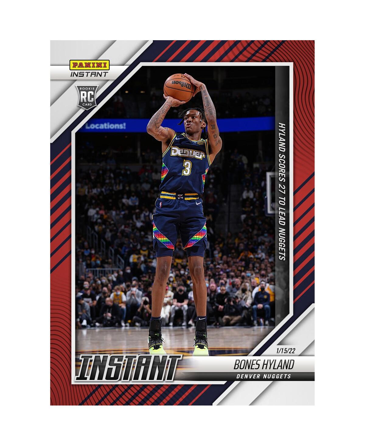 Panini America Bones Hyland Denver Nuggets Parallel  Instant Hyland Scores 27 To Lead Nuggets Single  In Multi