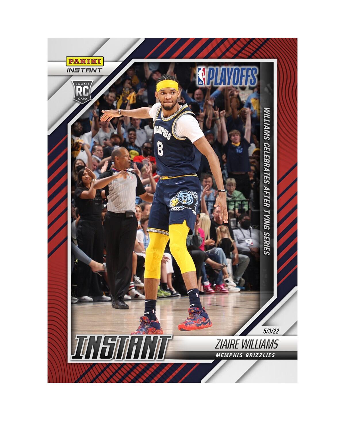 Panini America Ziaire Williams Memphis Grizzlies Parallel  Instant Williams Celebrates After Tying Se In Multi