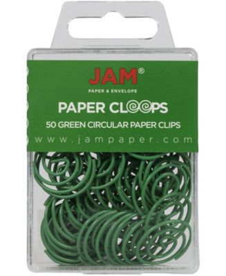 JAM Paper Circular Paper Clips - Round Paperclips - 50 Per Pack - Macy's
