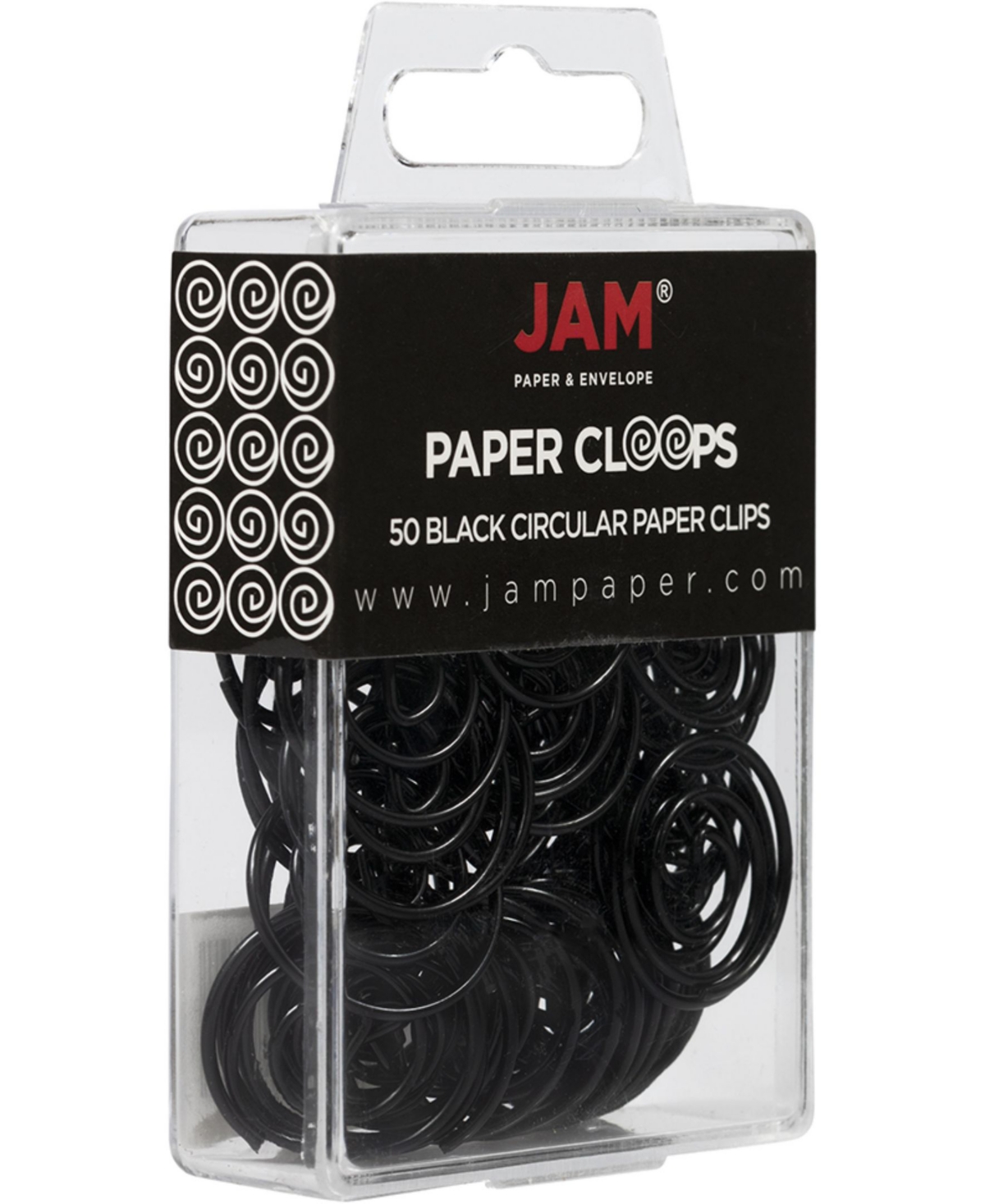 Shop Jam Paper Circular Paper Clips In Black