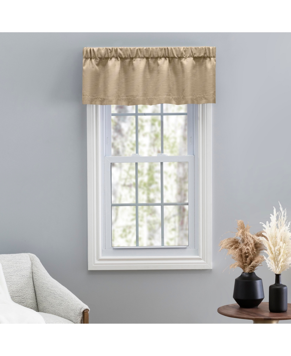 Ricardo Grasscloth Lined Curtain Valance 54