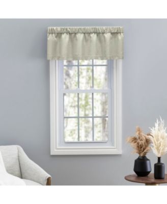 Grasscloth Lined Curtain Valance 54"W x 15"L