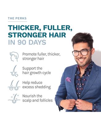 Keratin Hair Booster for Men, Helps Block DHT to Reduce Baldness by Supporting Hair Growth with Saw Palmetto, Biotin, and Beta Sitosterol, Gluten Free, 60 Capsules