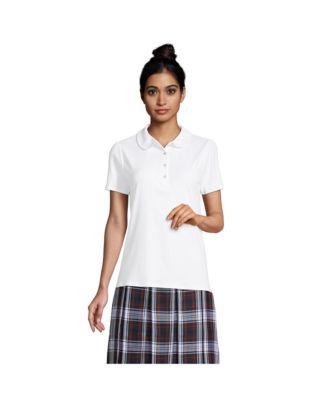 Women's Short Sleeve Peter Pan Collar Polo Shirt