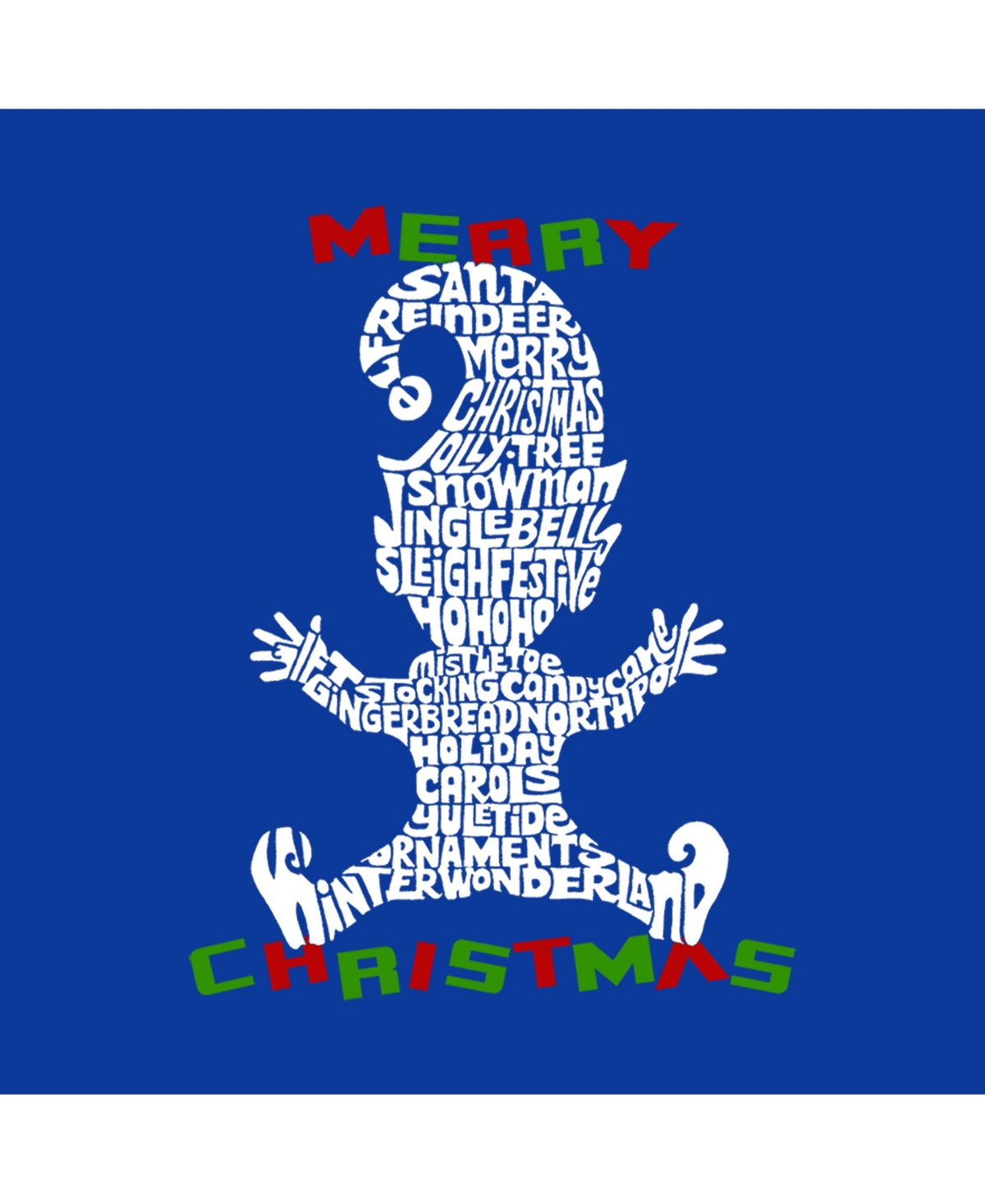 Child Christmas Elf - Boy's Word Art Long Sleeve T-Shirt