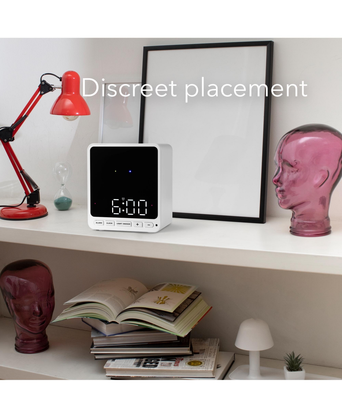 Wasserstein Alarm Clock Case for Blink Mini Camera - Cover for Low-Key Placement of Blink Mini Indoor Camera (Blink Mini Not Included)