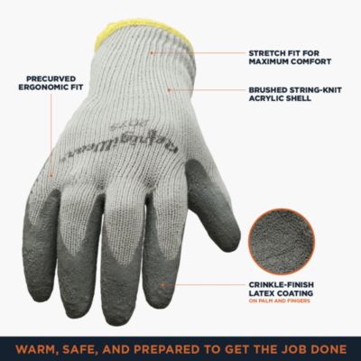 Men's Ergo Insulated Gloves - High-Dexterity, Water-Resistant, 10°F Comfort Rating, Durable Cold Weather Work Gloves (Sold by the Dozen)