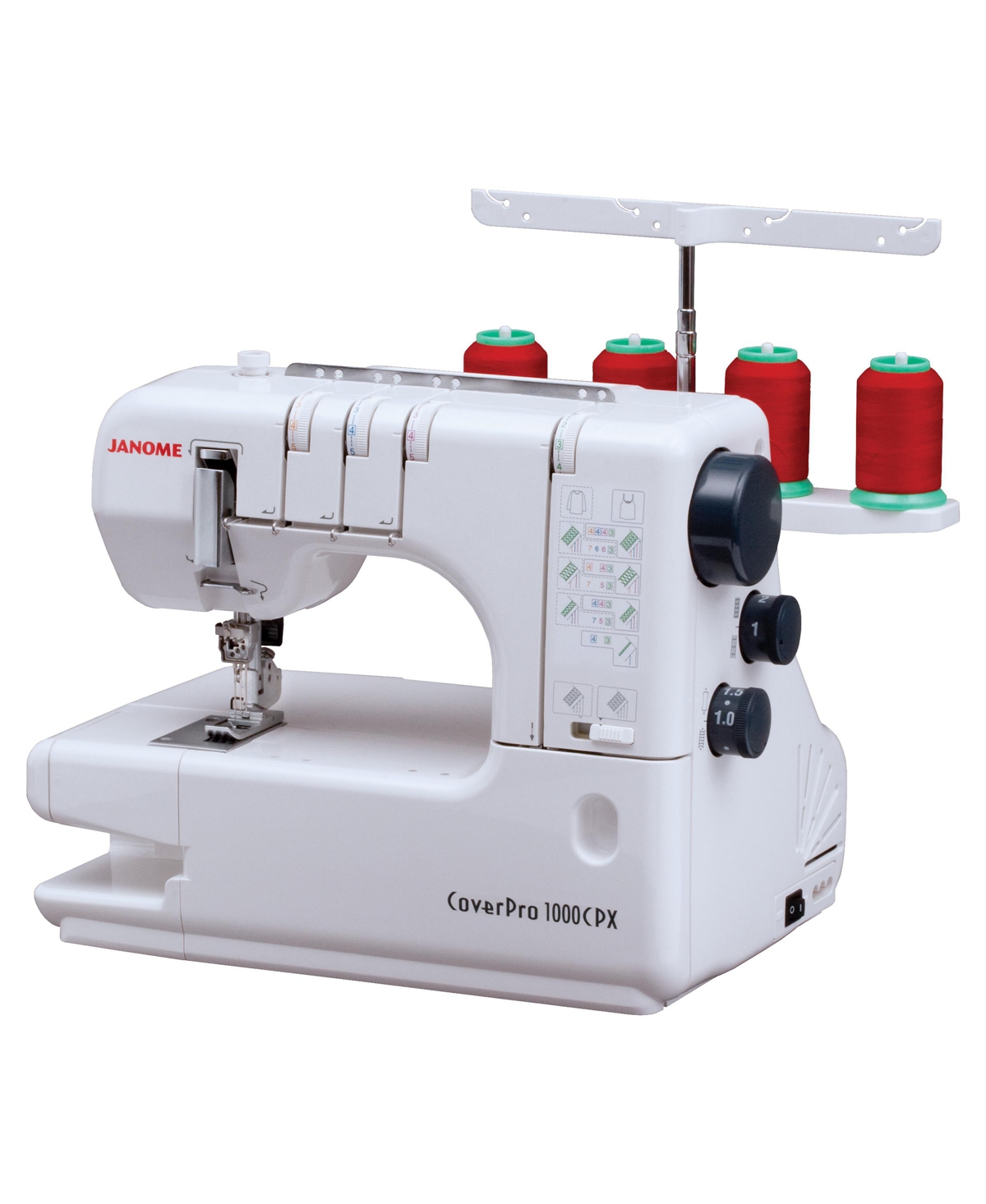 1000CPX Cover Pro Coverstitch Mechanical Sewing Machine - White