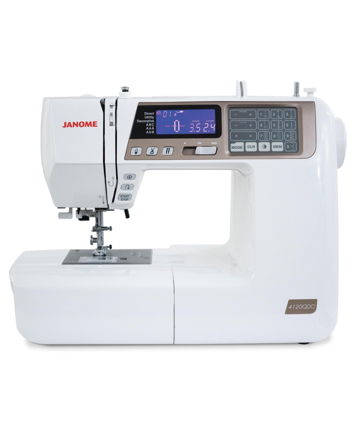 4120QDC-t Computerized Sewing and Quilting Sewing Machine - White