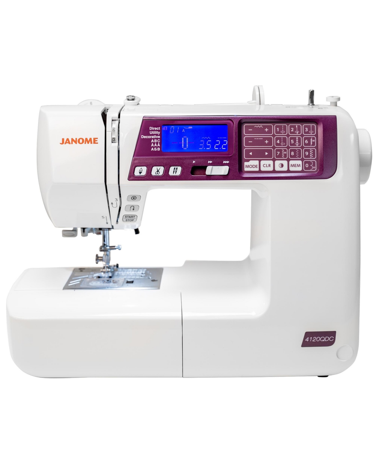 4120QDC-g Computerized Sewing and Quilting Machine - White