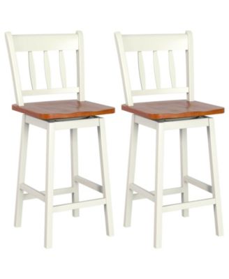 360degree(s) Swivel Bar Stools Set of 2 with Comfortable Seat for Kitchen and Bar Use