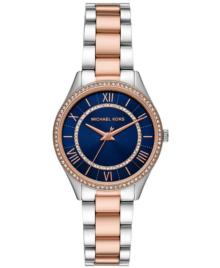 Michael Kors Women s Lauryn Three Hand Two Tone Stainless Steel
