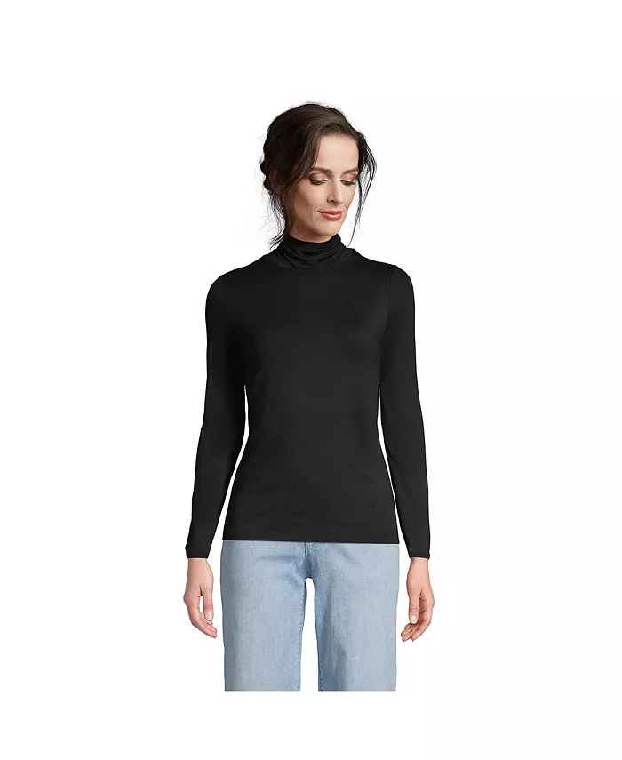 Women's Lightweight Jersey Long Sleeve Turtleneck - thumbnail 5