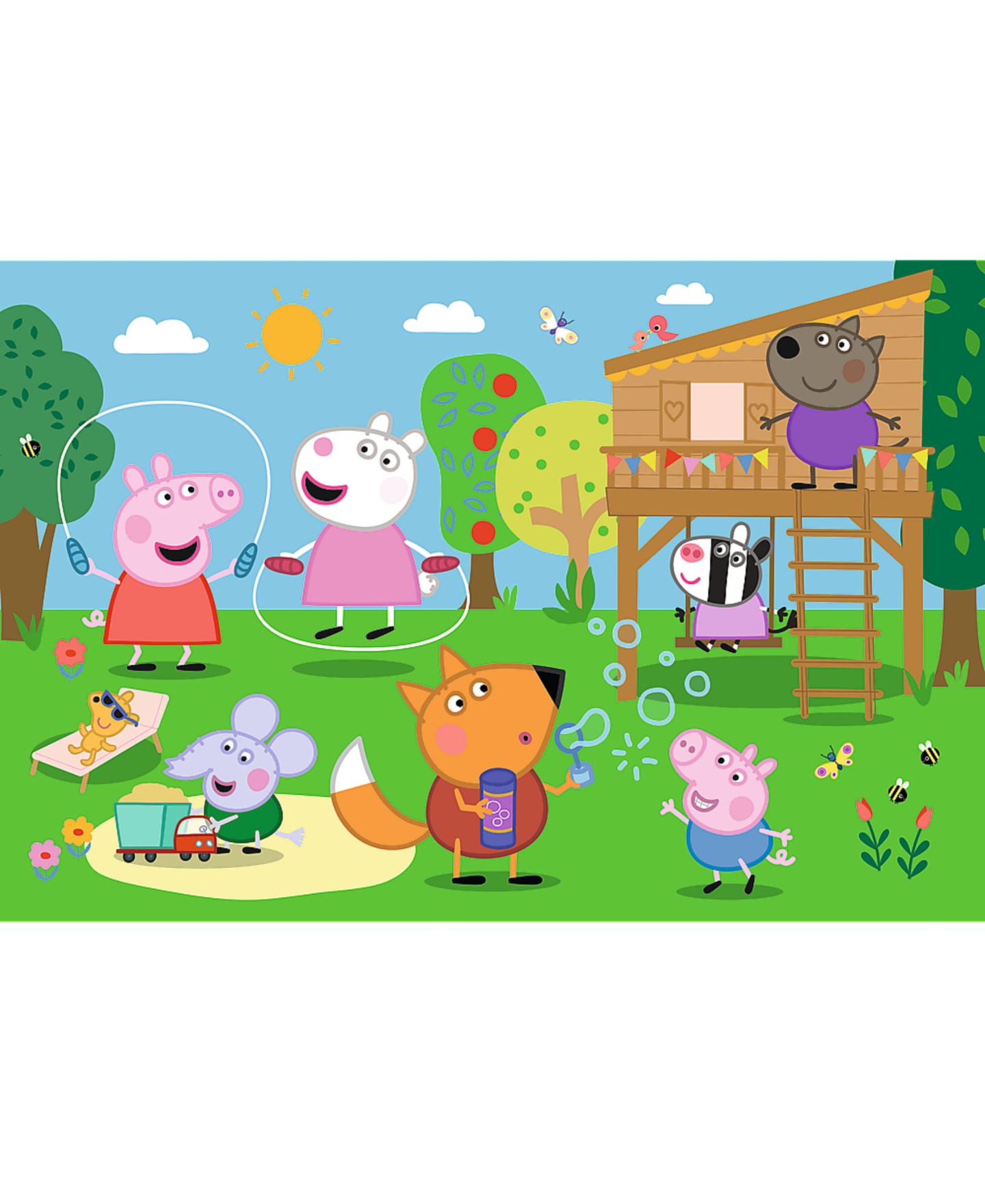 Детский пазл Trefl Peppa Pig's Fun in the Grass 24-Piece Puzzle, Ages 3+, цвет: Разноцветный — фото 2